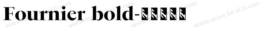 Fournier bold字体转换